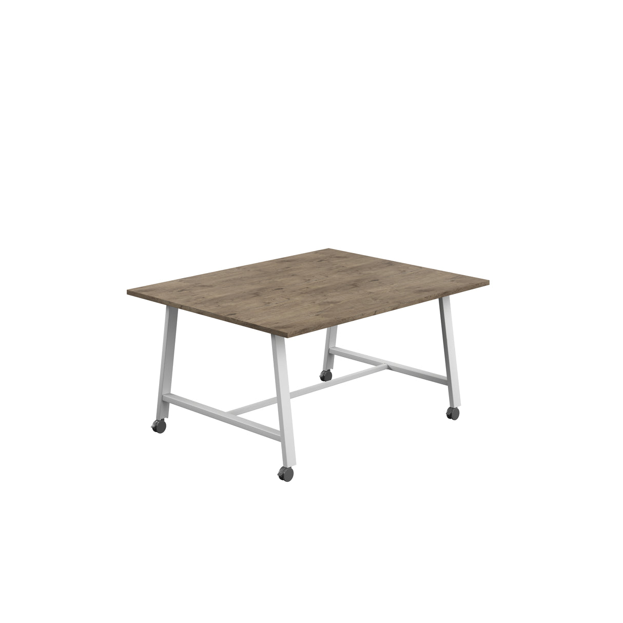 Titan Mobile Low Maker Rectangular Table | 1500 X 1000 | White/Anthracite