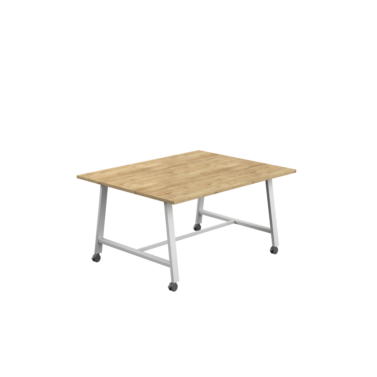 Titan Mobile Low Maker Rectangular Table | 1500 X 1000 | White/Anthracite