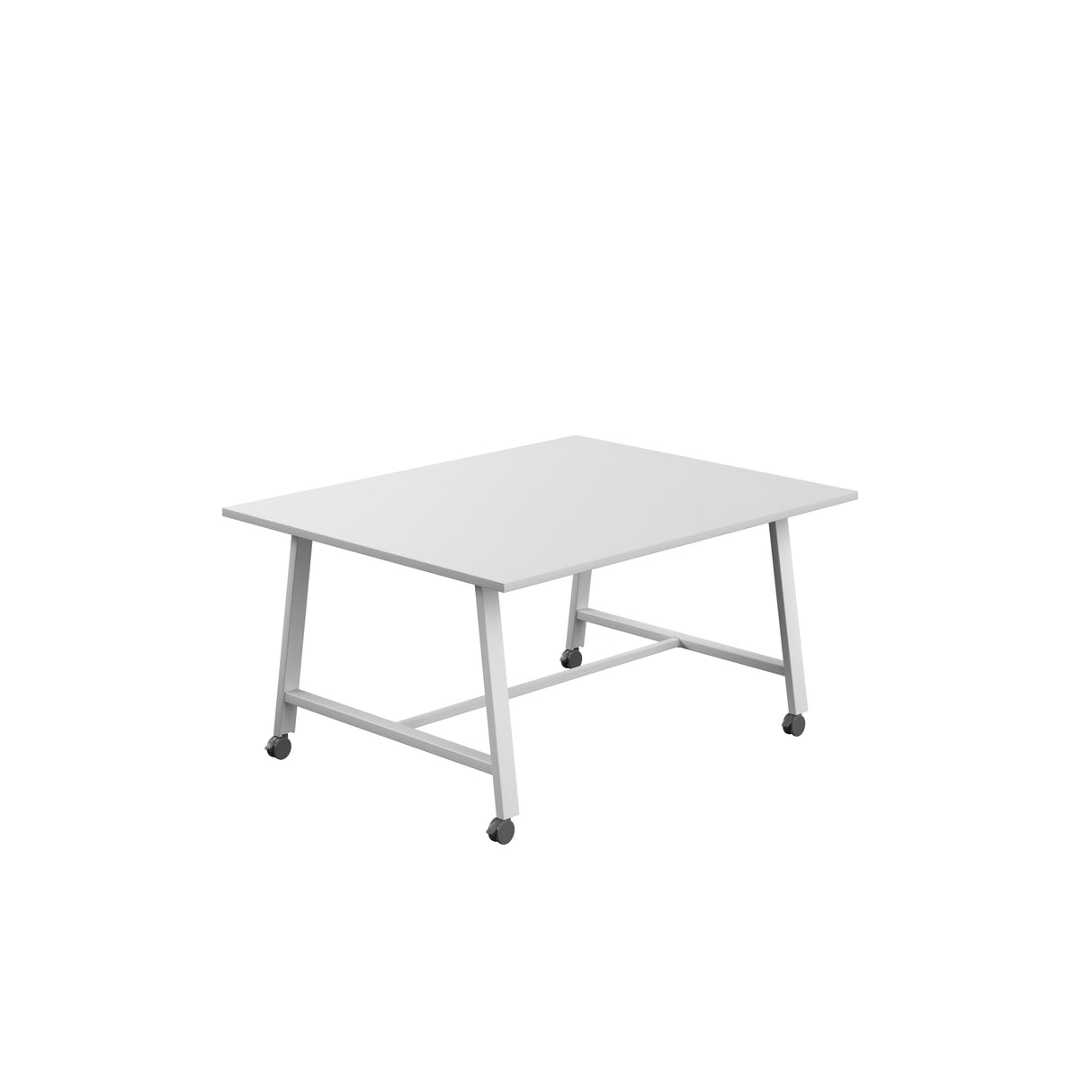 Titan Mobile Low Maker Rectangular Table | 1500 X 1000 | White/Anthracite