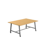Titan Mobile Low Maker Rectangular Table | 1500 X 1000 | White/Anthracite