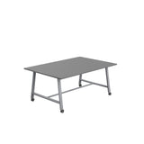 Titan Mobile Low Maker Rectangular Table | 1500 X 1000 | White/Anthracite