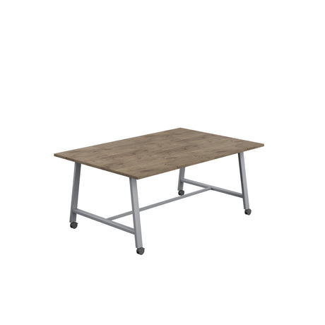Titan Mobile Low Maker Rectangular Table | 1500 X 1000 | White/Anthracite