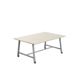 Titan Mobile Low Maker Rectangular Table | 1500 X 1000 | White/Anthracite