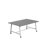 Titan Mobile Low Maker Rectangular Table | 1500 X 1000 | White/Anthracite