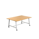 Titan Mobile Low Maker Rectangular Table | 1500 X 1000 | White/Anthracite