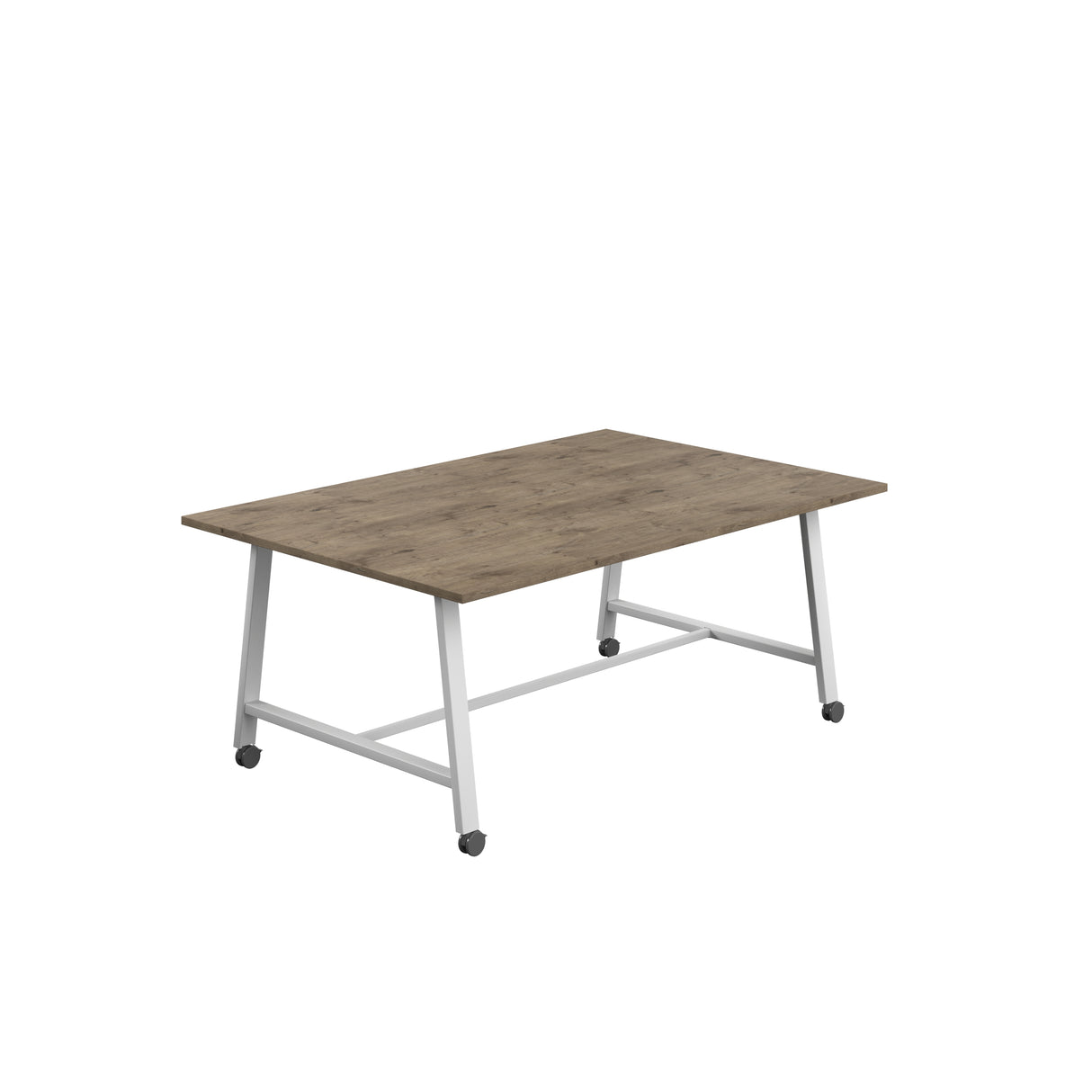 Titan Mobile Low Maker Rectangular Table | 1500 X 1000 | White/Anthracite