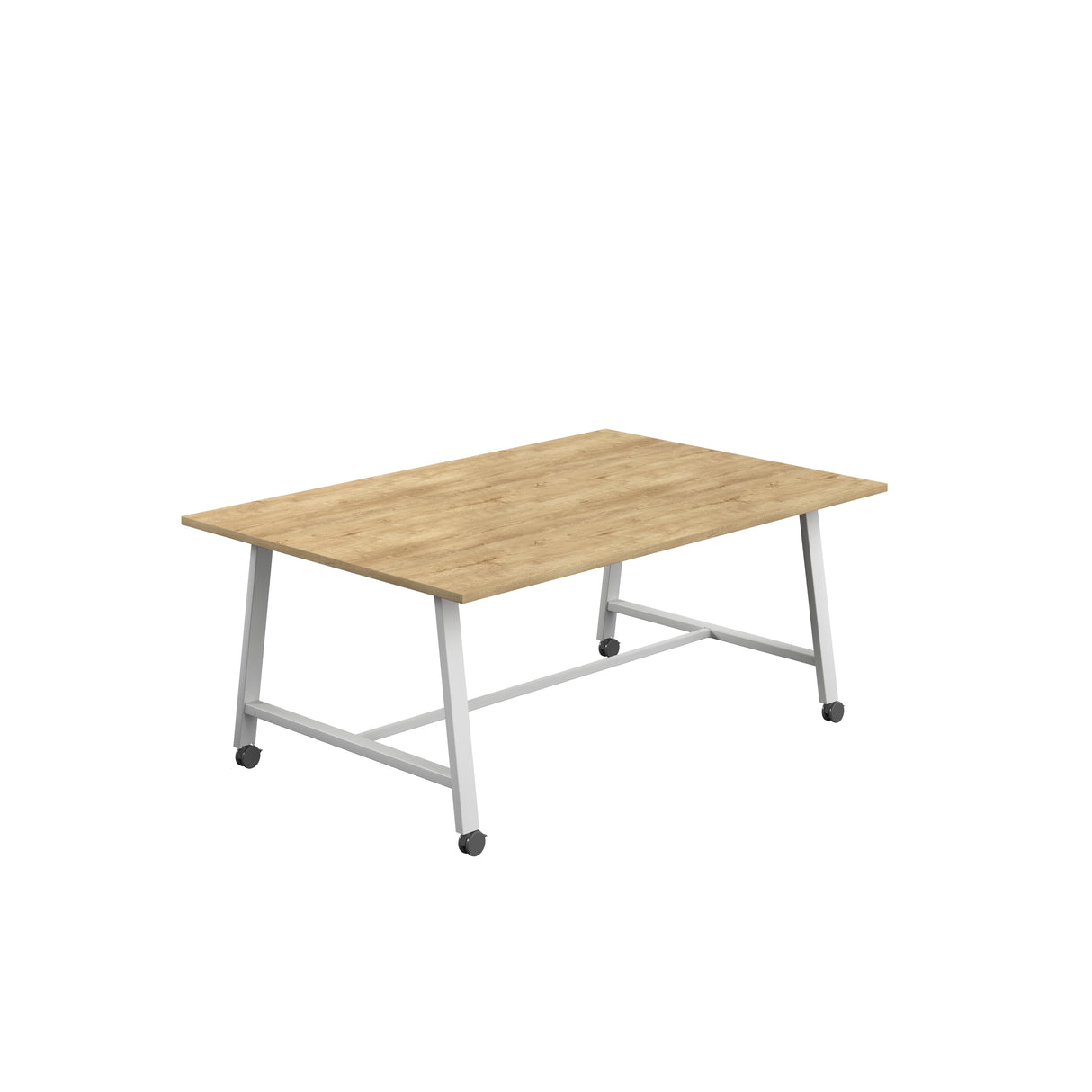 Titan Mobile Low Maker Rectangular Table | 1500 X 1000 | White/Anthracite