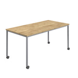 Titan Mobile Rectangular Table | 1400 X 800 | White/Anthracite
