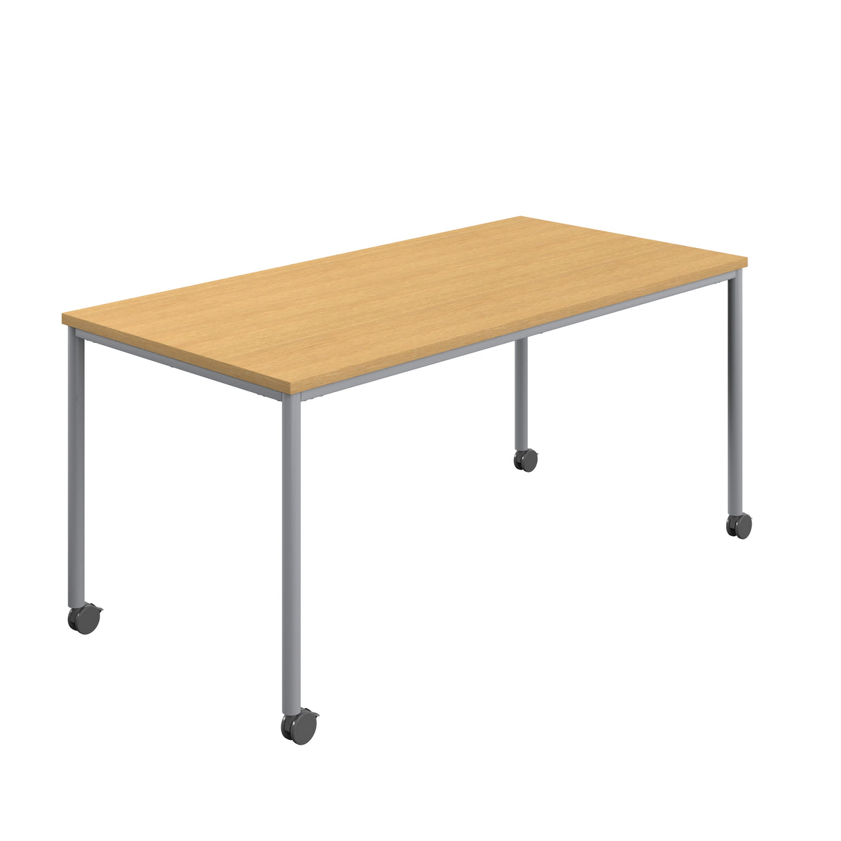 Titan Mobile Rectangular Table | 1400 X 800 | White/Anthracite
