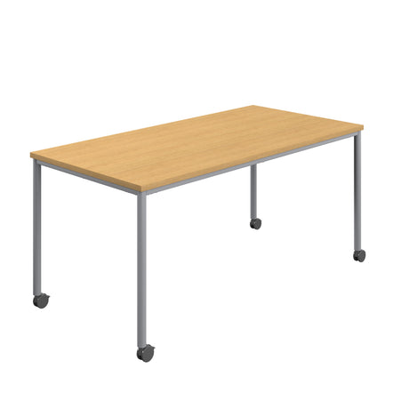 Titan Mobile Rectangular Table | 1400 X 800 | White/Anthracite