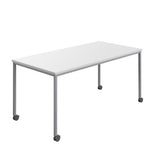 Titan Mobile Rectangular Table | 1400 X 800 | White/Anthracite
