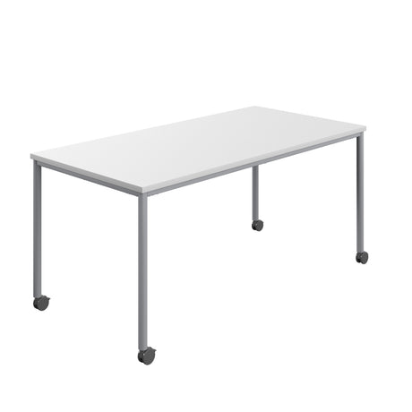 Titan Mobile Rectangular Table | 1400 X 800 | White/Anthracite