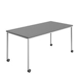 Titan Mobile Rectangular Table | 1400 X 800 | White/Anthracite