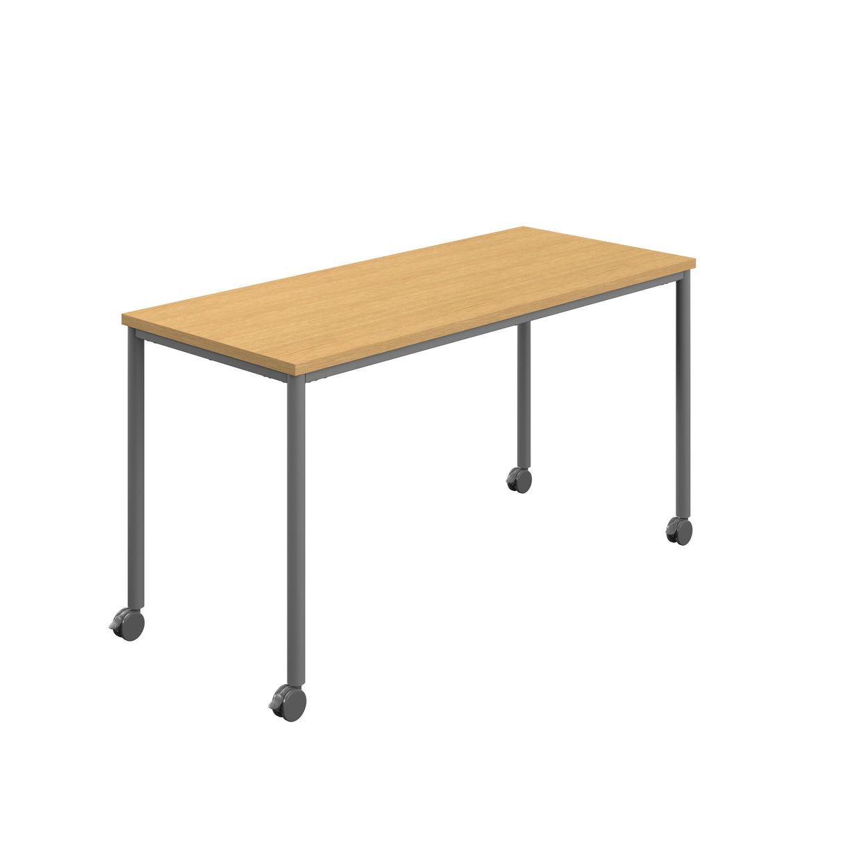 Titan Mobile Rectangular Table | 1800 X 600 | Black/Anthracite
