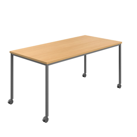 Titan Mobile Rectangular Table | 1800 X 600 | Black/Anthracite