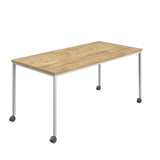 Titan Mobile Rectangular Table | 1800 X 600 | Black/Anthracite