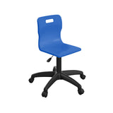 Sky Blue Junior Swivel Titan Chair With Black Base