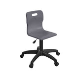 Sky Blue Junior Swivel Titan Chair With Black Base