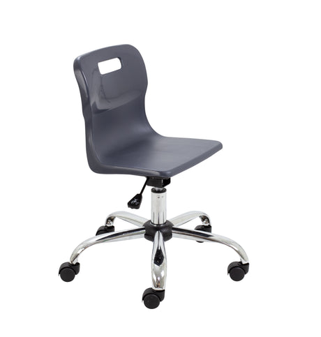 Yellow Junior Swivel Titan Chair - Sizes 3 / 4 With Castors