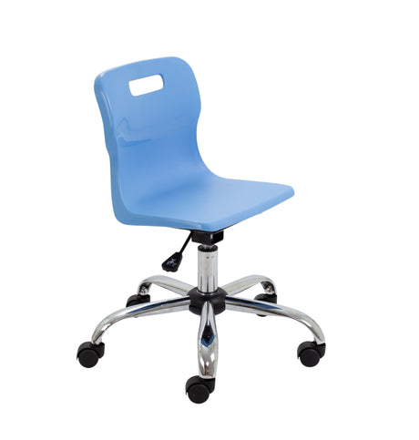 Yellow Junior Swivel Titan Chair - Sizes 3 / 4 With Castors