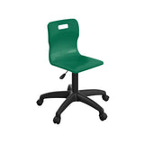 Sky Blue Junior Swivel Titan Chair With Black Base