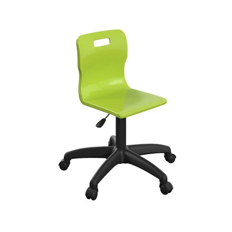 Sky Blue Junior Swivel Titan Chair With Black Base