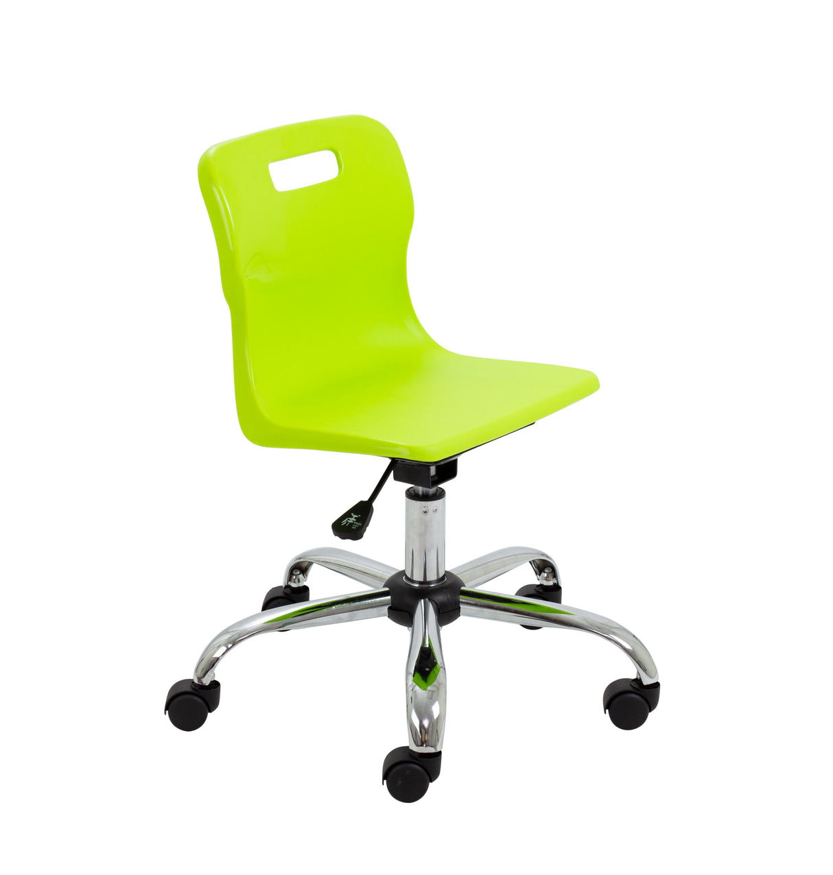 Yellow Junior Swivel Titan Chair - Sizes 3 / 4 With Castors