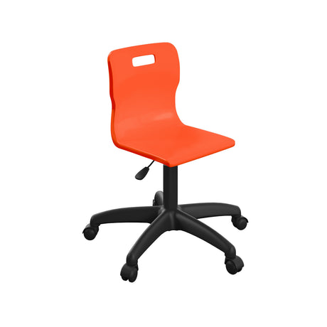 Sky Blue Junior Swivel Titan Chair With Black Base