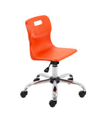Yellow Junior Swivel Titan Chair - Sizes 3 / 4 With Castors