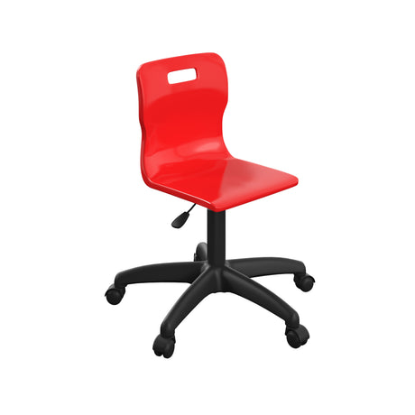 Sky Blue Junior Swivel Titan Chair With Black Base