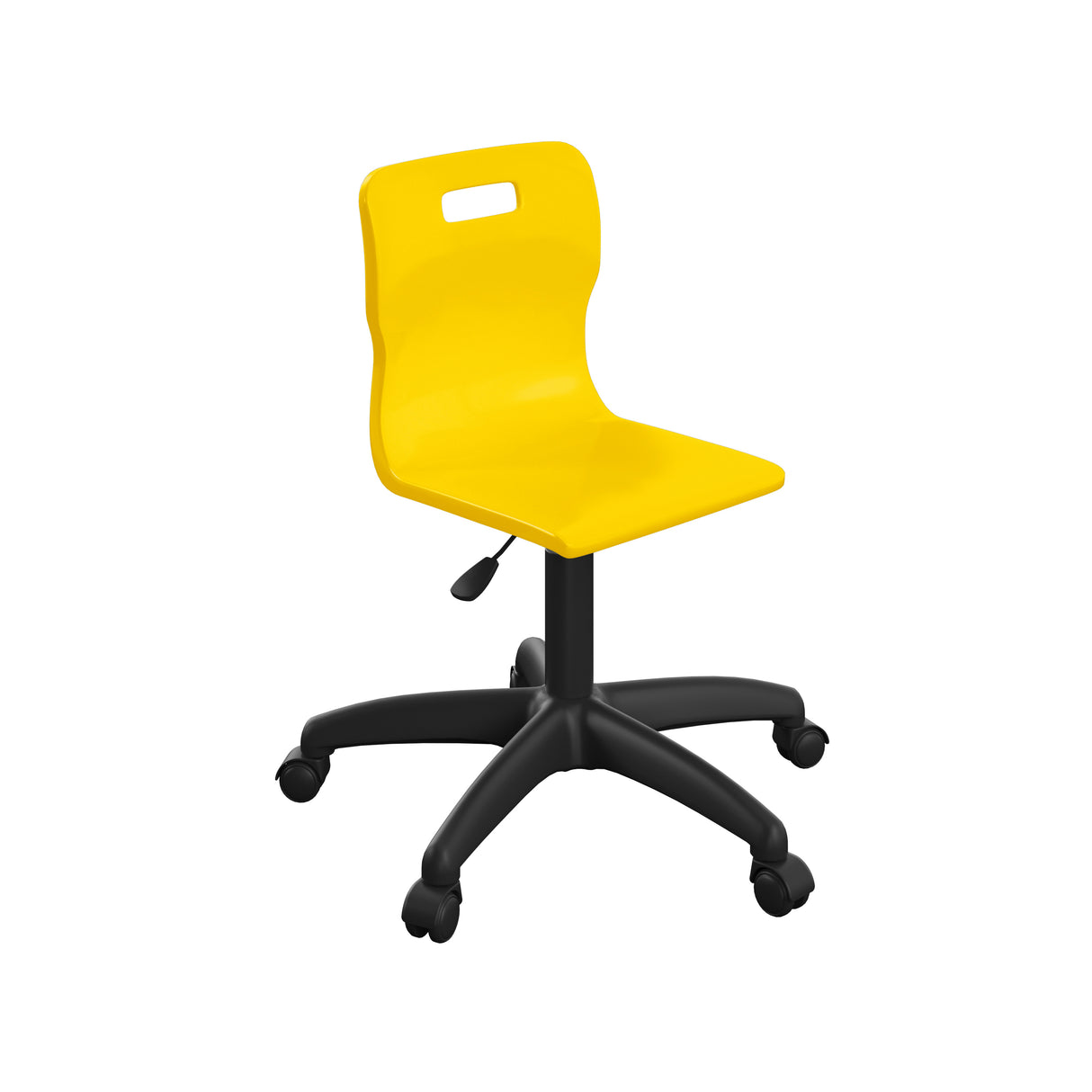 Sky Blue Junior Swivel Titan Chair With Black Base