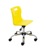 Yellow Junior Swivel Titan Chair - Sizes 3 / 4 With Castors