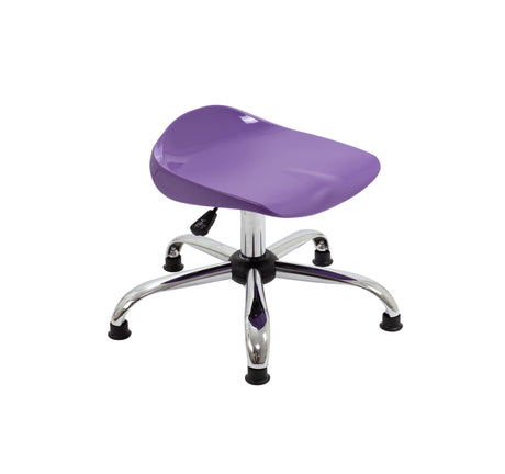 Orange Junior Titan Swivel Stool -  With Glides