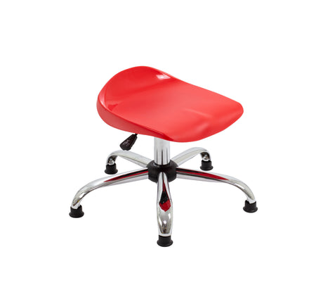 Orange Junior Titan Swivel Stool -  With Glides