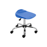 Black Adult Titan Swivel Stool -  With Castors