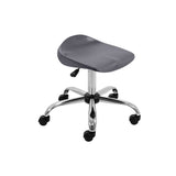 Black Adult Titan Swivel Stool -  With Castors