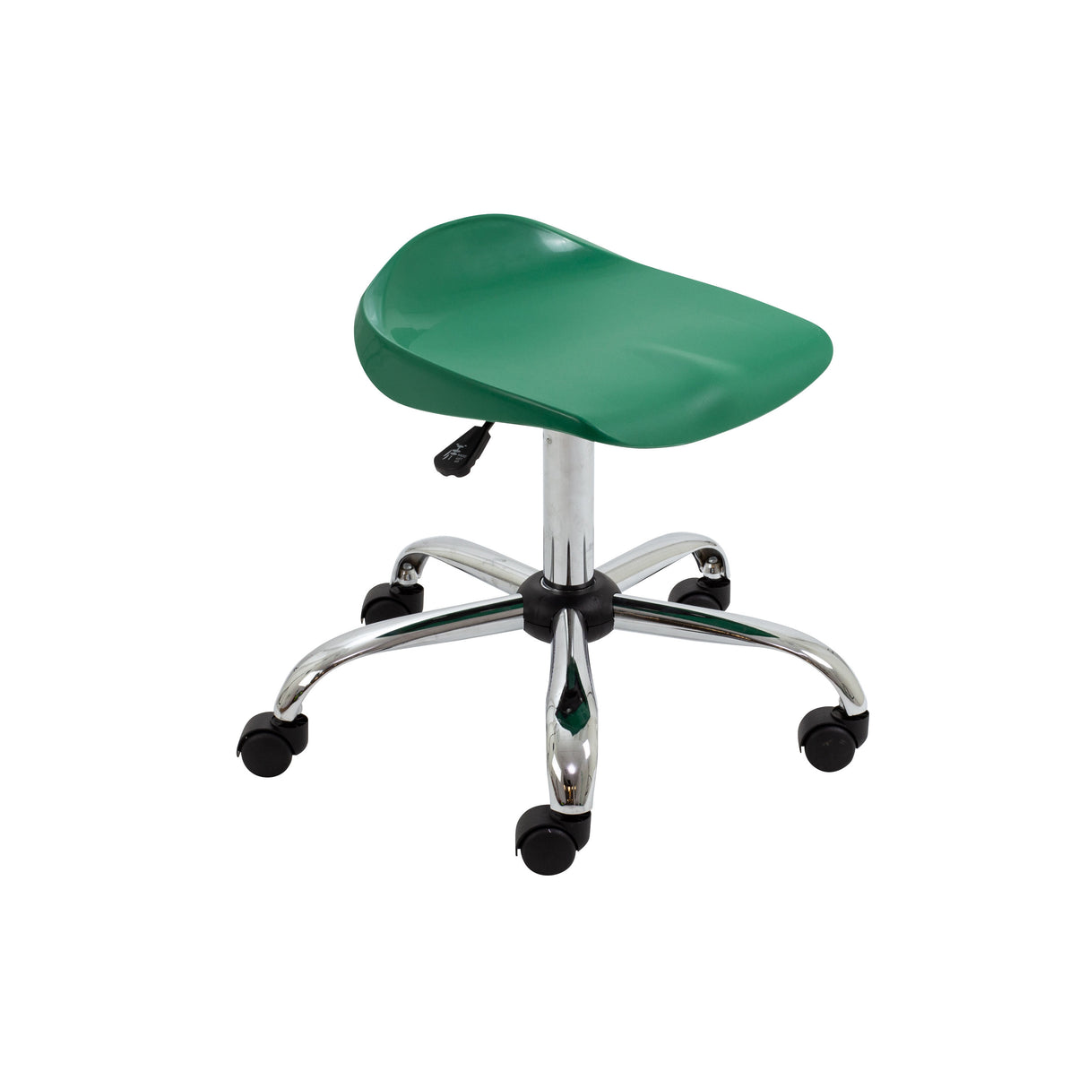 Black Adult Titan Swivel Stool -  With Castors