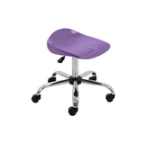 Black Adult Titan Swivel Stool -  With Castors