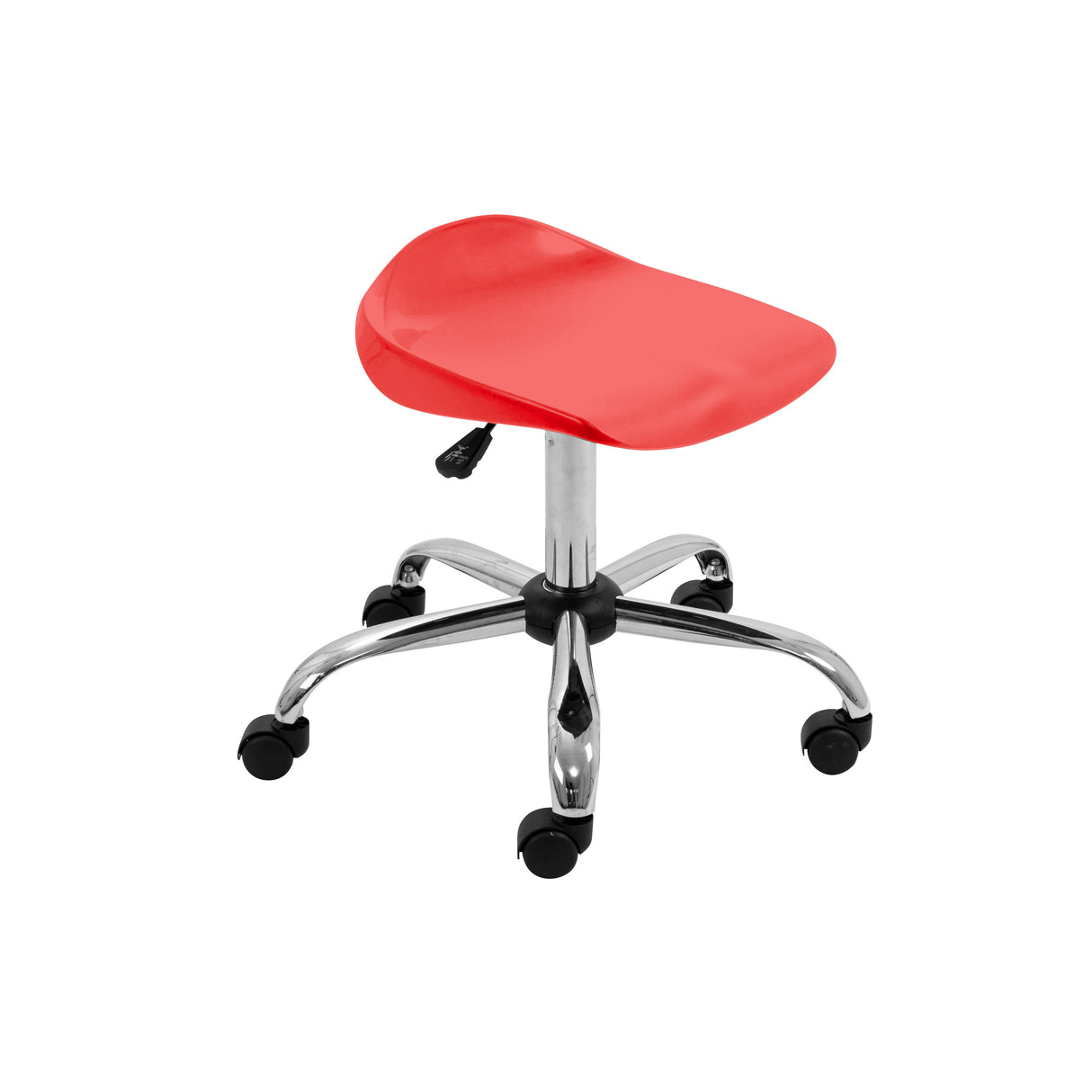 Black Adult Titan Swivel Stool -  With Castors