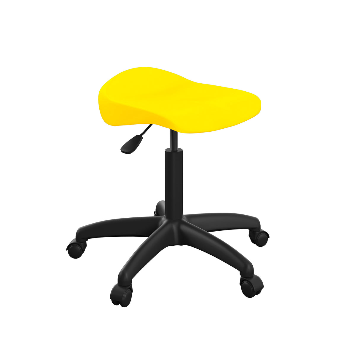 Yellow Adult Titan Swivel With Black Stool