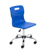 Grey Senior Swivel Titan Chair - Sizes 5 / 6 With Castors