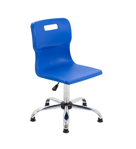 Yellow Senior Swivel Titan Chair - Sizes 5 / 6 With Glides
