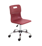 Grey Senior Swivel Titan Chair - Sizes 5 / 6 With Castors