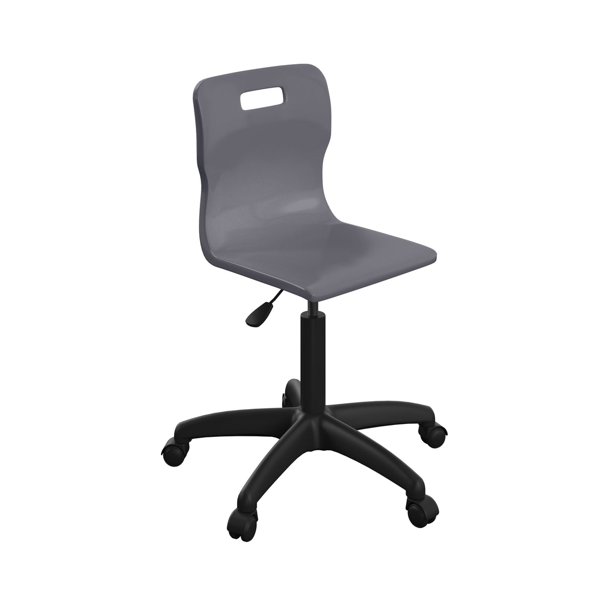 Sky Blue Adult Titan Swivel Chair With Black Base
