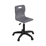 Sky Blue Adult Titan Swivel Chair With Black Base