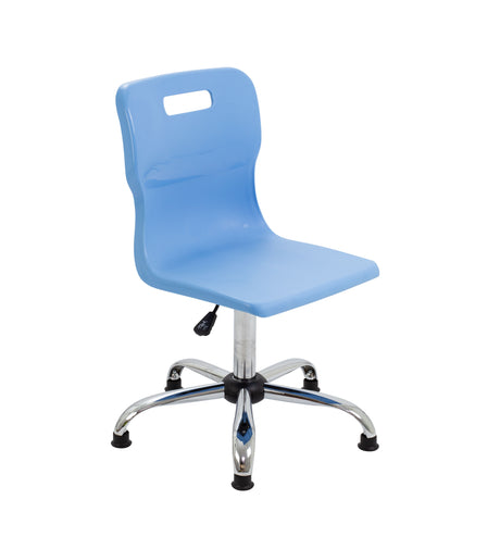 Yellow Senior Swivel Titan Chair - Sizes 5 / 6 With Glides