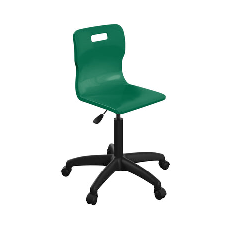 Sky Blue Adult Titan Swivel Chair With Black Base