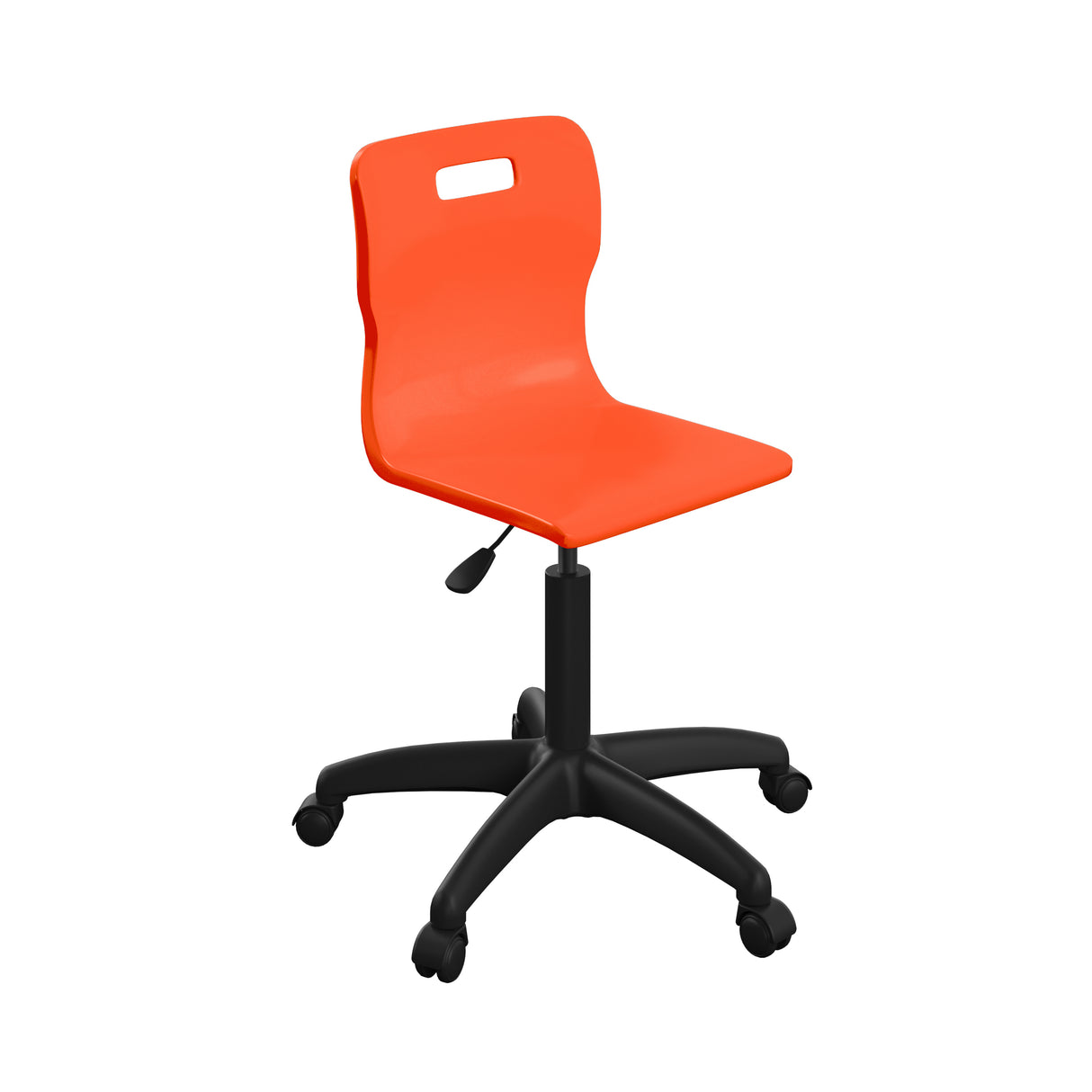 Sky Blue Adult Titan Swivel Chair With Black Base