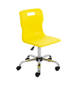 Grey Senior Swivel Titan Chair - Sizes 5 / 6 With Castors