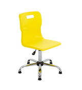 Yellow Senior Swivel Titan Chair - Sizes 5 / 6 With Glides